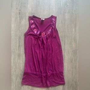 Studio Pink Embellished Tank Top